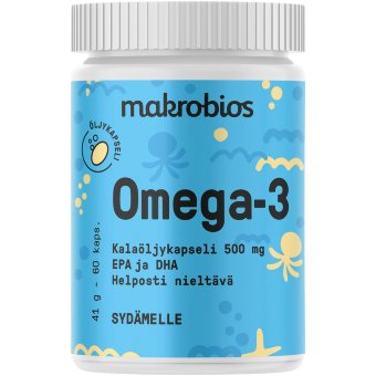Рыбий жир с омега-3 Makrobios 60 капсул Рыбий жир с омега-3 Makrobios 60 капсул