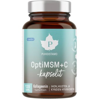 МСМ с молибденом и витамином PUREWAY-C® Puhdistamo OptiMSM+C 120 капсул для кожи, волос и хрящей МСМ с молибденом и витамином PUREWAY-C® Puhdistamo OptiMSM+C 120 капсул для кожи, волос и хрящей