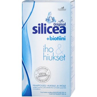 Натуральная кремниевая кислота с биотином Silicea Original+biotiini для волос и кожи Hubner 500 мл Натуральная кремниевая кислота с биотином Silicea Original+biotiini для волос и кожи Hubner 500 мл